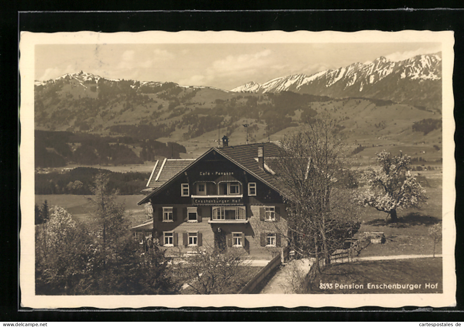 AK Sonthofen, Café-Pension Enschenburger Hof  - Sonthofen