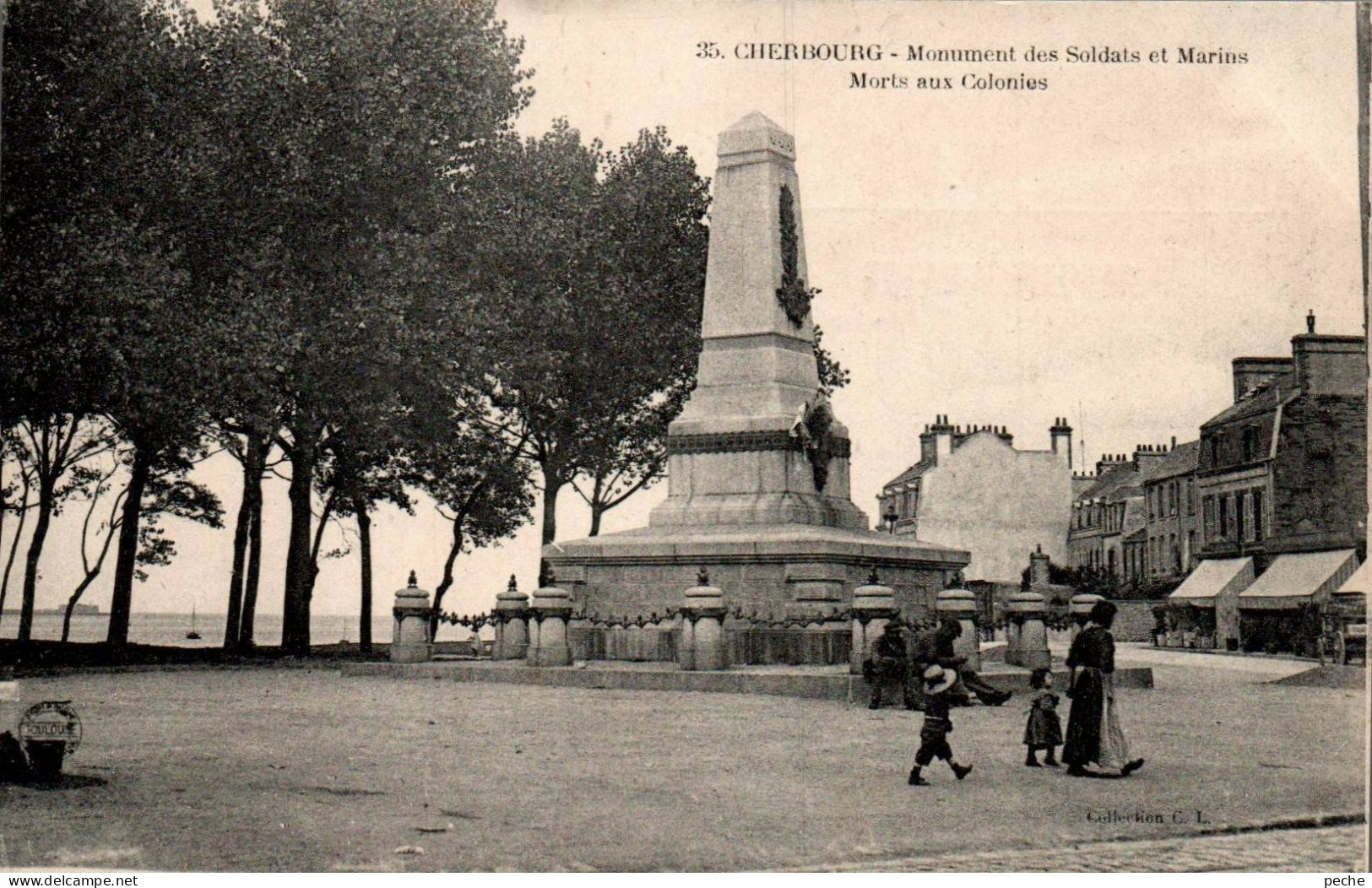 N°358 W -cpa Cherbourg -monument Des Soldats- - Cherbourg