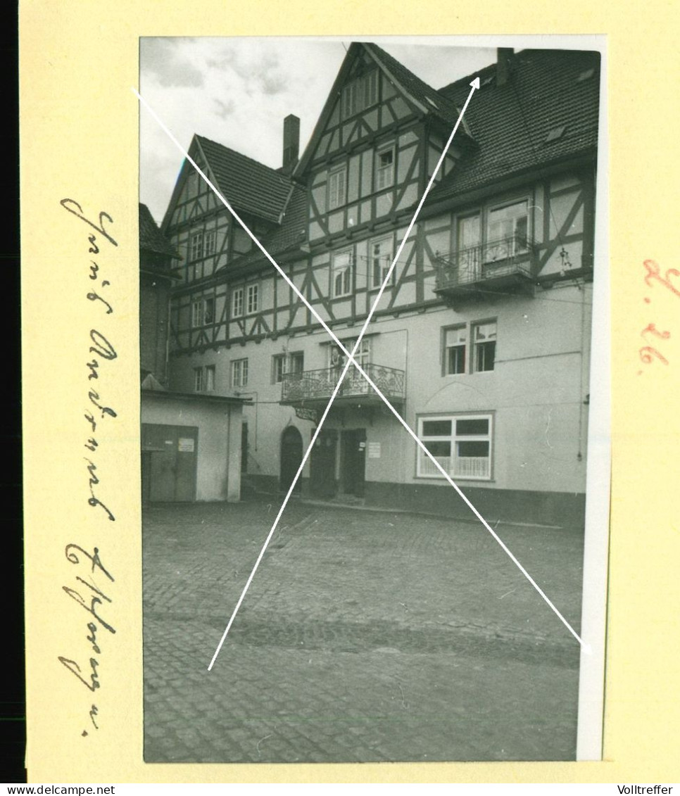 2x Orig. Foto 1937 Blick Auf Das Haus Andreas Hotel Pension Gasthof ? In Eschwege Hessen - Eschwege