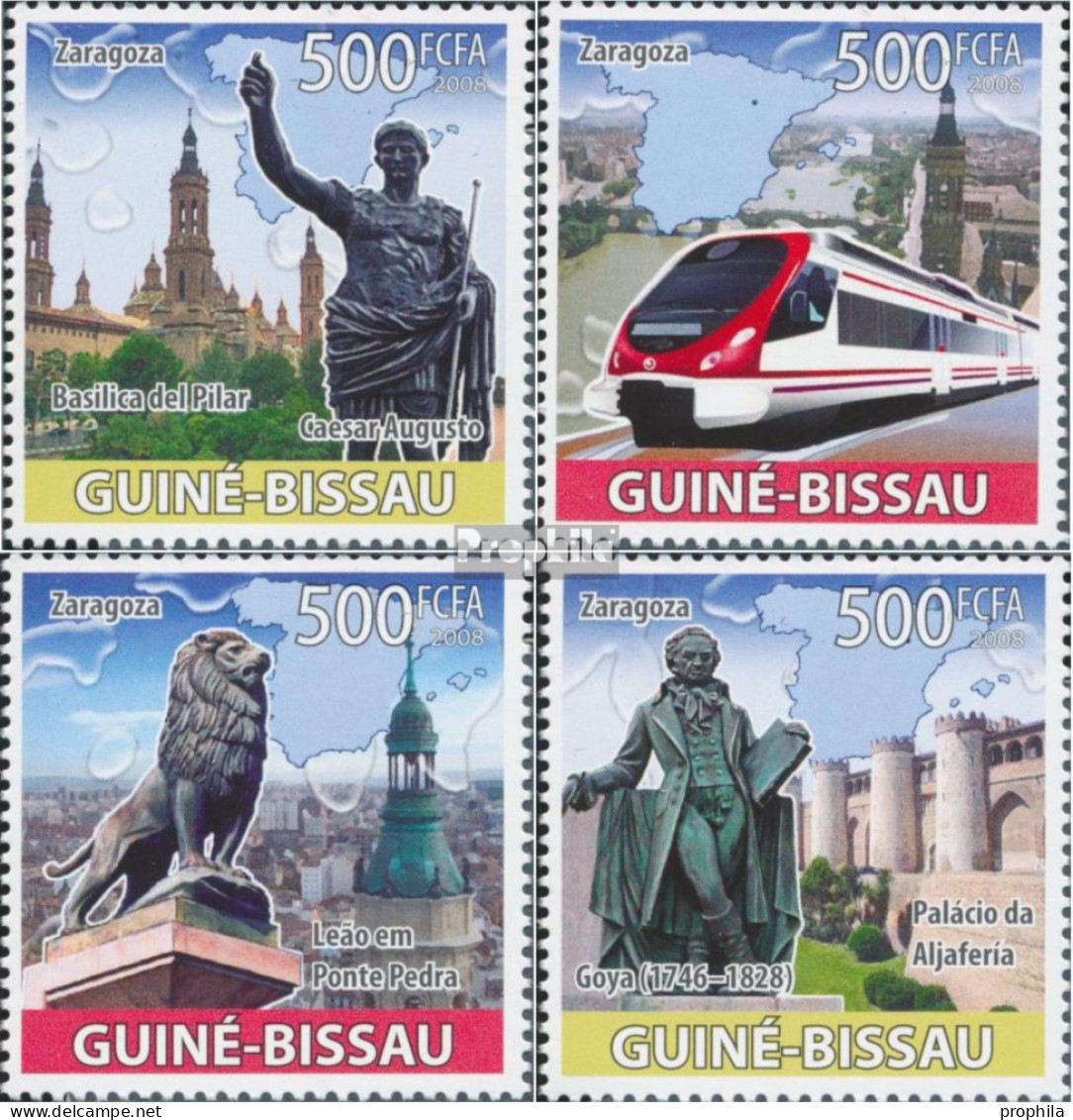 Guinea-Bissau 3914-3917 (kompl. Ausgabe) Postfrisch 2008 EXPO 2008 In Saragossa - Guinée-Bissau