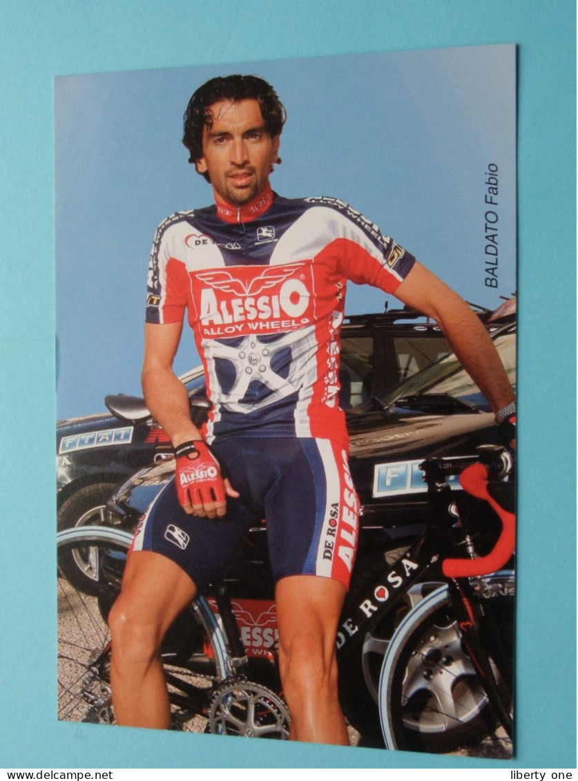 Fabio BALDATO > Team 2003 ALESSIO Alloy Wheels ( Zie / Voir SCANS ) Format CP ! - Cyclisme