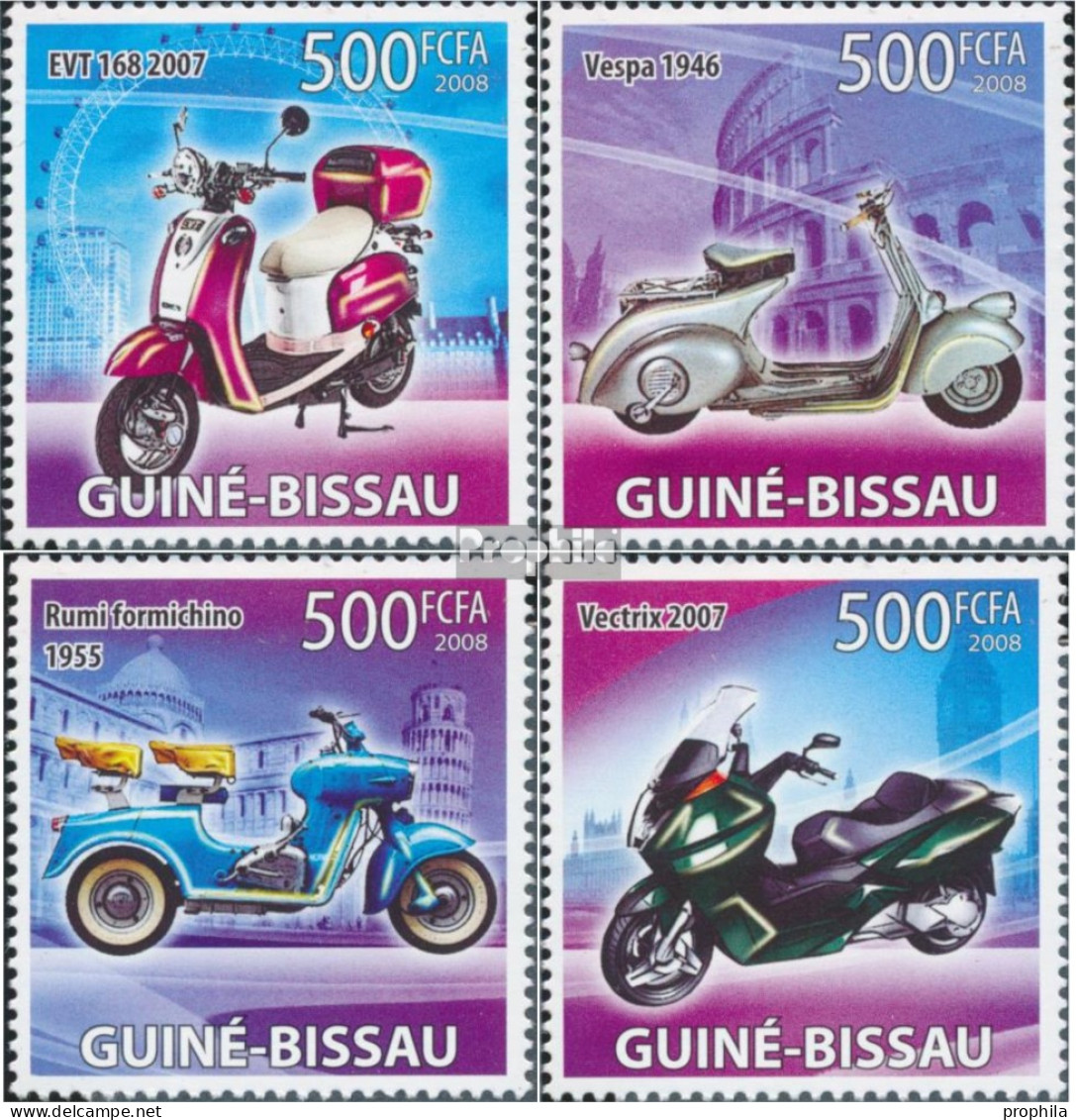 Guinea-Bissau 3889-3892 (kompl. Ausgabe) Postfrisch 2008 Motorroller - Guinea-Bissau