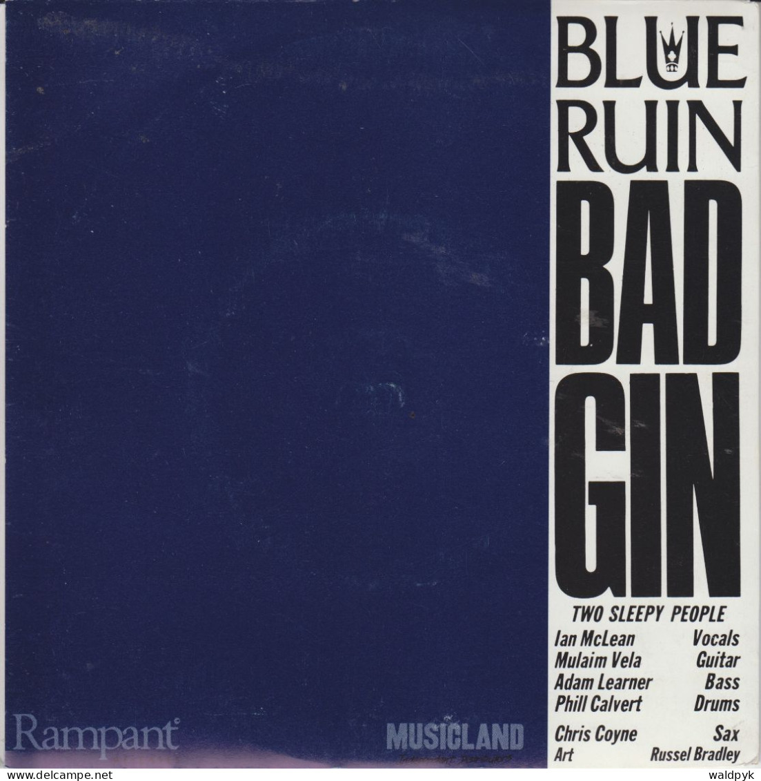 BLUE RUIN - Bad Gin - Andere - Engelstalig