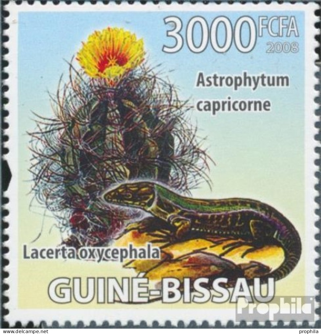 Guinea-Bissau 3868 (kompl. Ausgabe) Postfrisch 2008 Kakteen Und Eidechsen - Guinea-Bissau