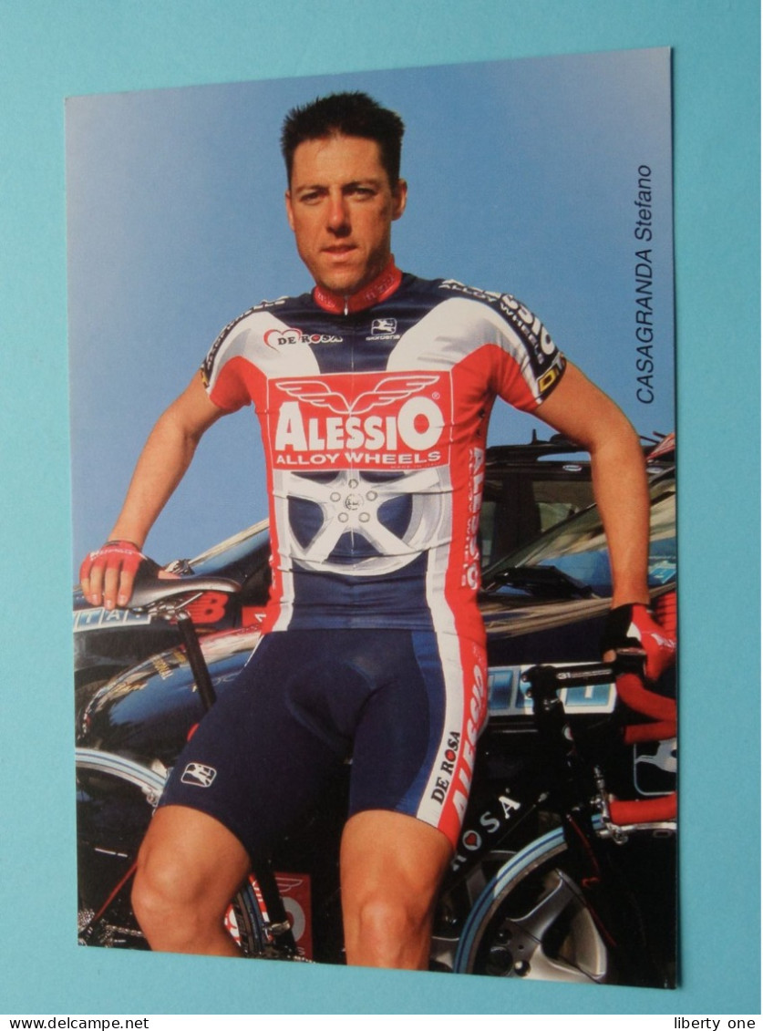 Stefano CASAGRANDA > Team 2003 ALESSIO Alloy Wheels ( Zie / Voir SCANS ) Format CP ! - Cyclisme