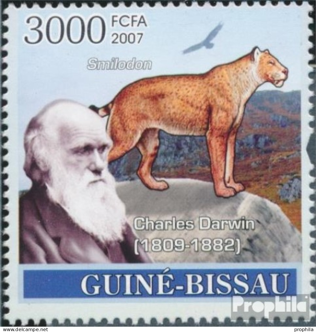 Guinea-Bissau 3652 (kompl. Ausgabe) Postfrisch 2007 Charles Darwin / Prähistorische Tie - Guinea-Bissau