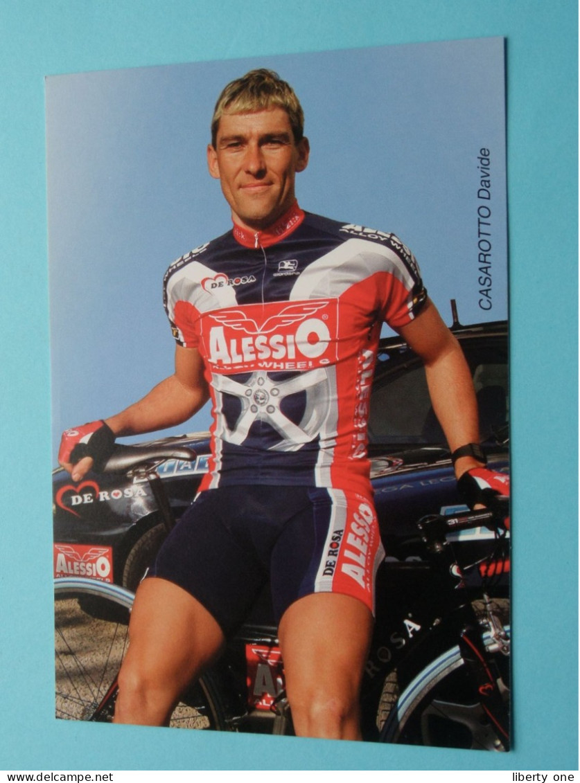 Davide CASAROTTO > Team 2003 ALESSIO Alloy Wheels ( Zie / Voir SCANS ) Format CP ! - Ciclismo