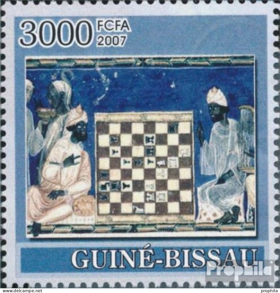 Guinea-Bissau 3642 (kompl. Ausgabe) Postfrisch 2007 Schach Auf Gemälden - Guinea-Bissau