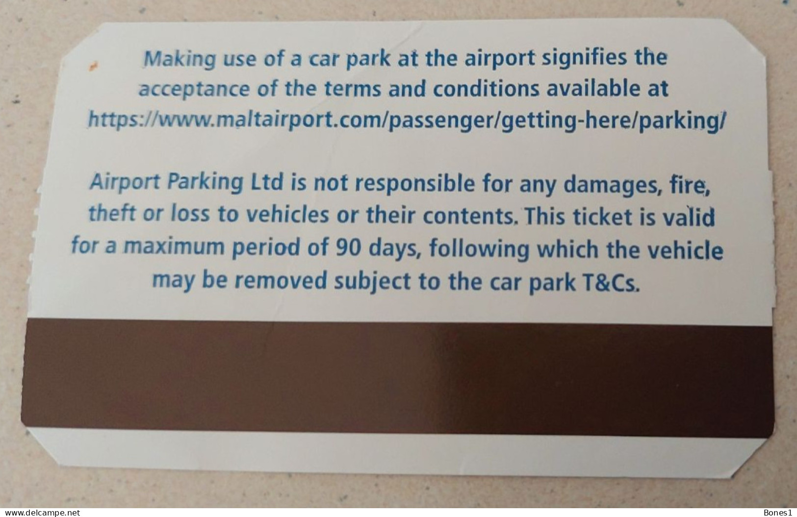 Malta  Airport Parking Ticket  2024 - Otros & Sin Clasificación