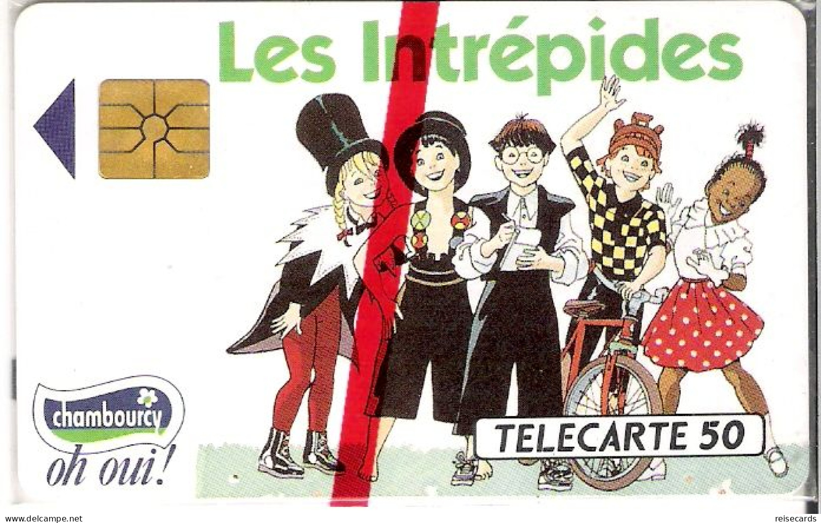 France: France Telecom 07/92 En404 Chambourcy (Nestlé), Les Intrépides. NSB - 1992