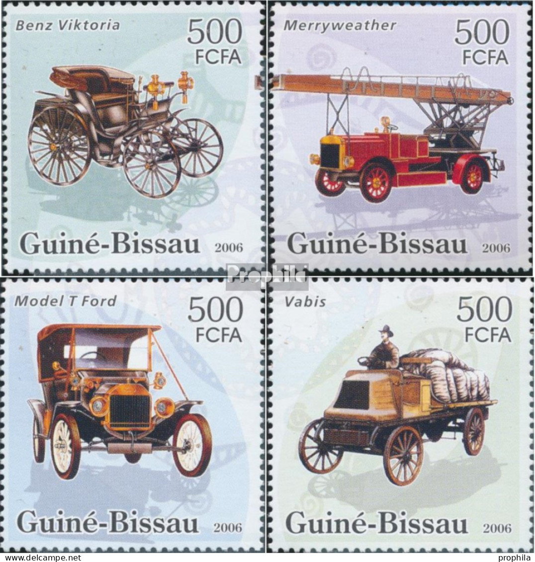 Guinea-Bissau 3350-3353 (kompl. Ausgabe) Postfrisch 2006 Alte Fahrzeuge - Guinea-Bissau