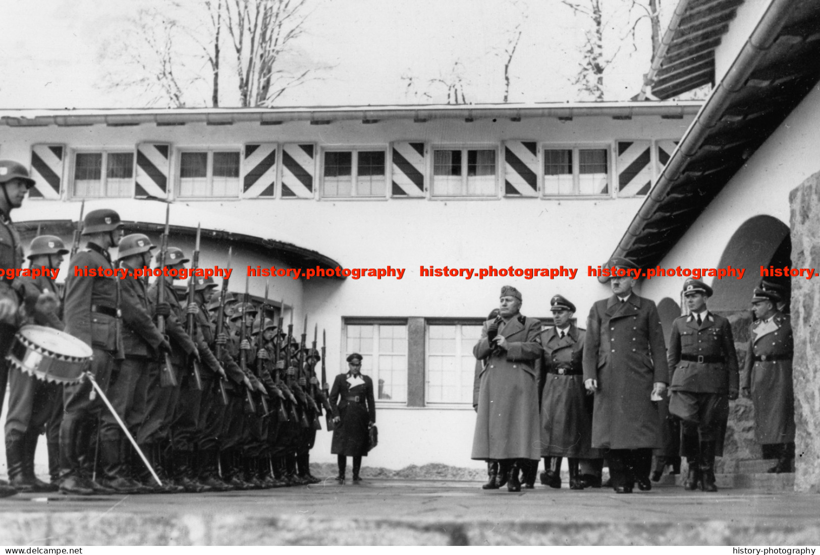 F015014 Adolf Hitler And Mussolini. Berghof. Berchtesgaden - REPRODUCTION - Other & Unclassified