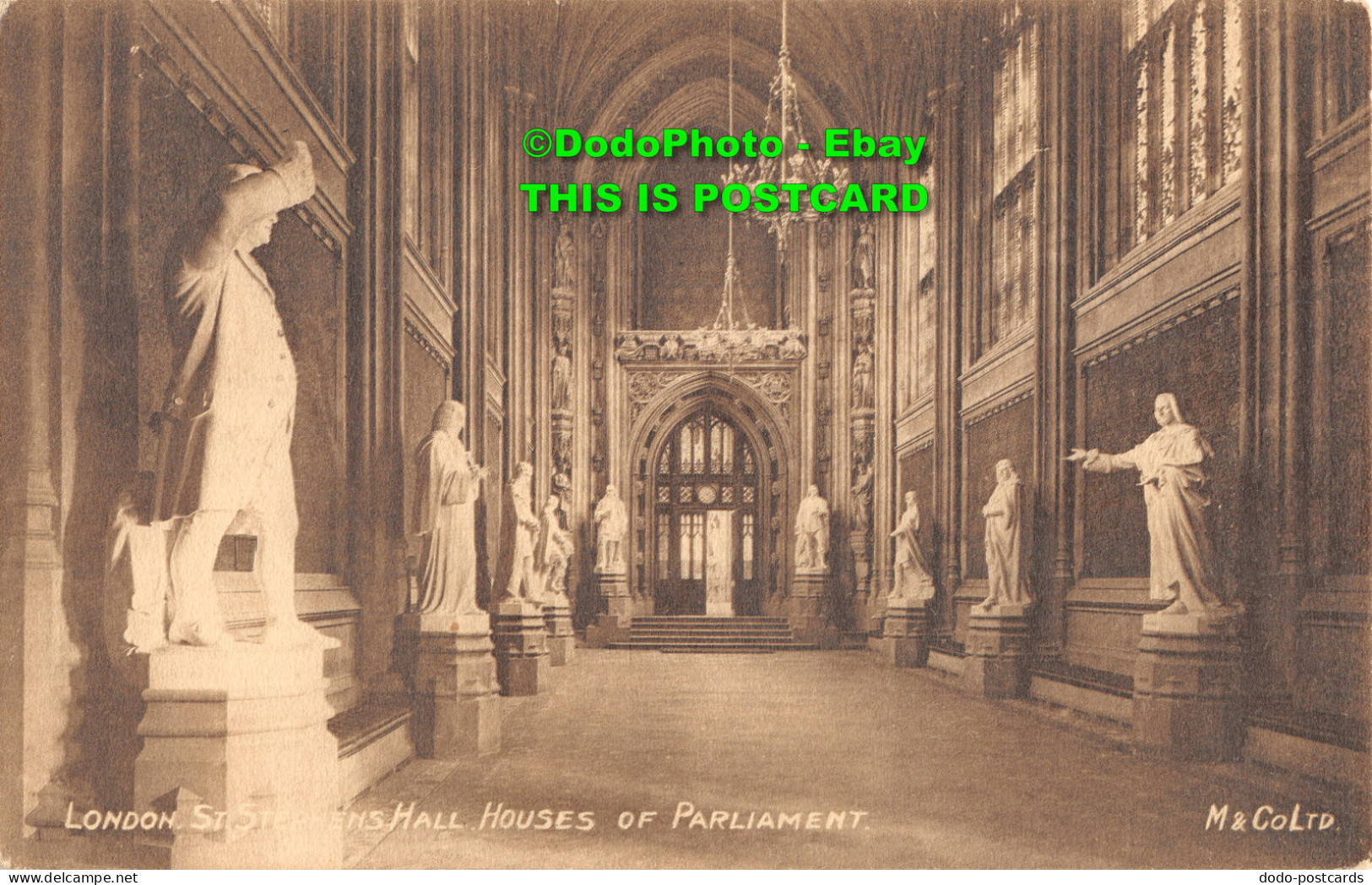 R435582 London. St. Stephens Hall. Houses Of Parliament. M. And Co. Ltd - Altri & Non Classificati