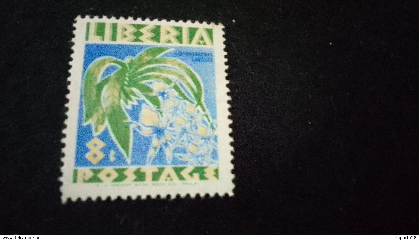 LİBERYA--1945-55   8C      DAMGAsız - Liberia