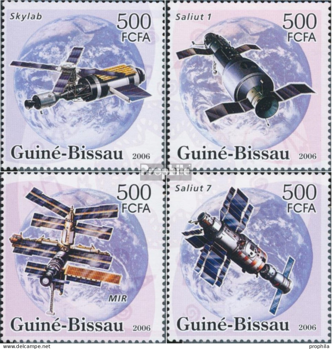 Guinea-Bissau 3338-3341 (kompl. Ausgabe) Postfrisch 2006 Raumstationen - Guinea-Bissau