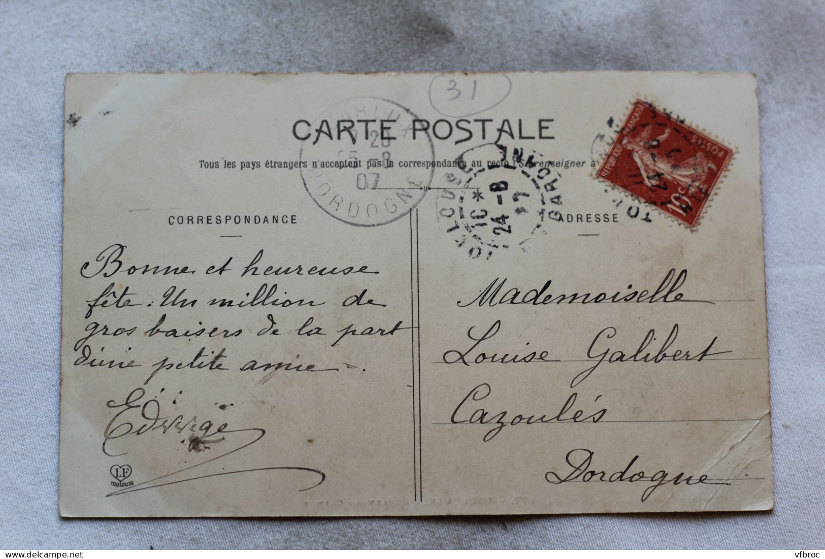 N430, Cpa 1907, Toulouse, Boulevard Carnot, Haute Garonne 31 - Toulouse