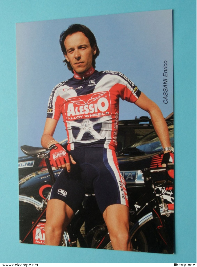 Enrico CASSANI > Team 2003 ALESSIO Alloy Wheels ( Zie / Voir SCANS ) Format CP ! - Ciclismo