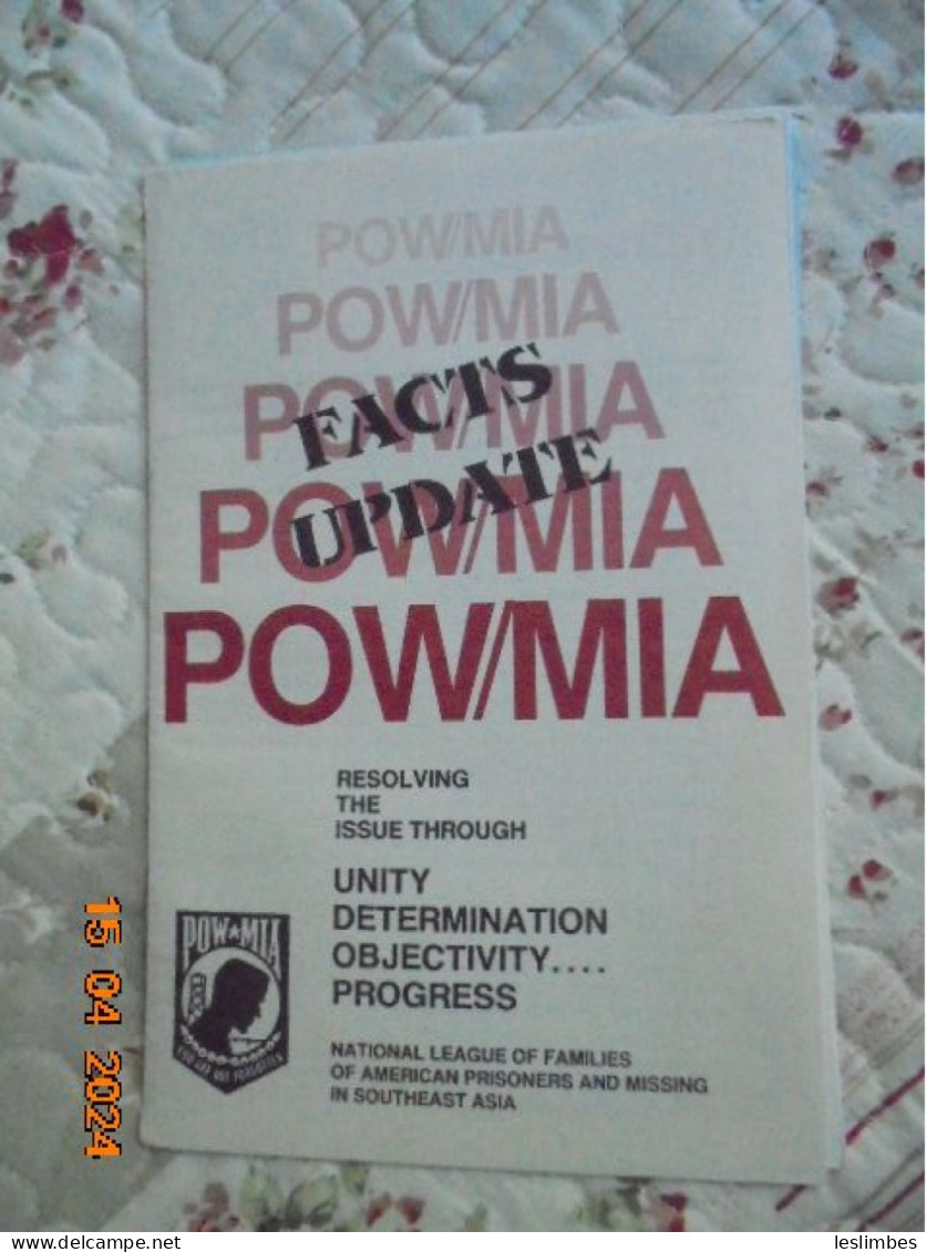 POW/MIA Facts Update - National League Of Families Of American Prisoners And Missing In Southeast Asia 1989 - Andere & Zonder Classificatie