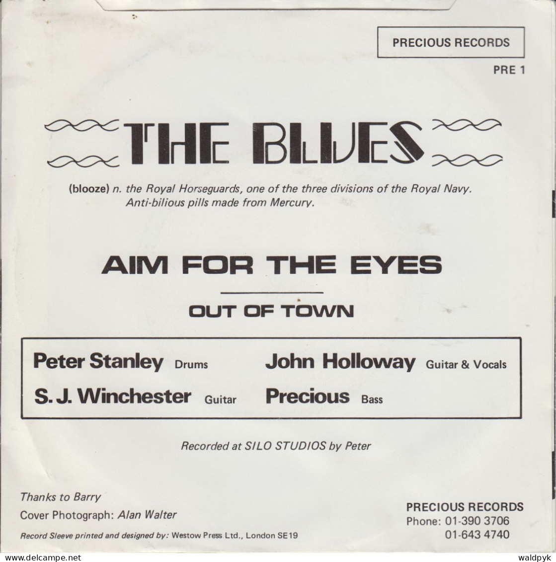 THE BLUES - Aim For The Eyes - Other - English Music