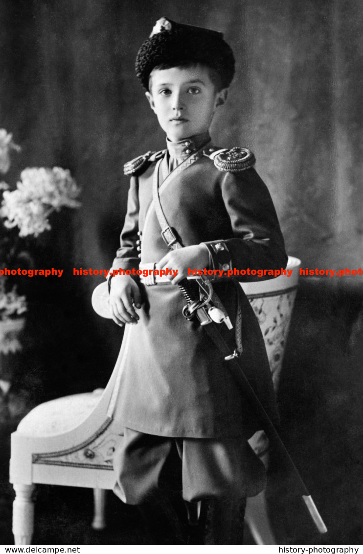 F015772 Alexei Nikolaevich Tsesarevich Dressed In Uniform. 1910 - REPRODUCTION - Other & Unclassified
