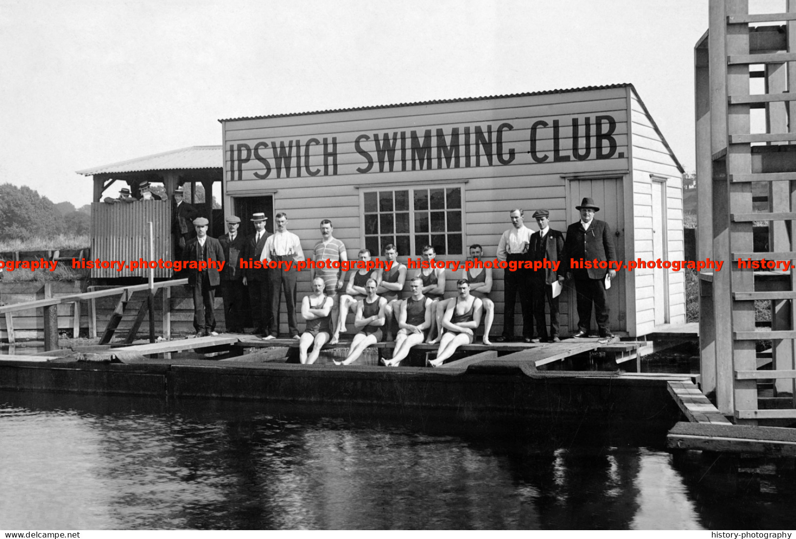 F015786 Ipswich Swimming Club. Suffolk. 1910 - REPRODUCTION - Other & Unclassified