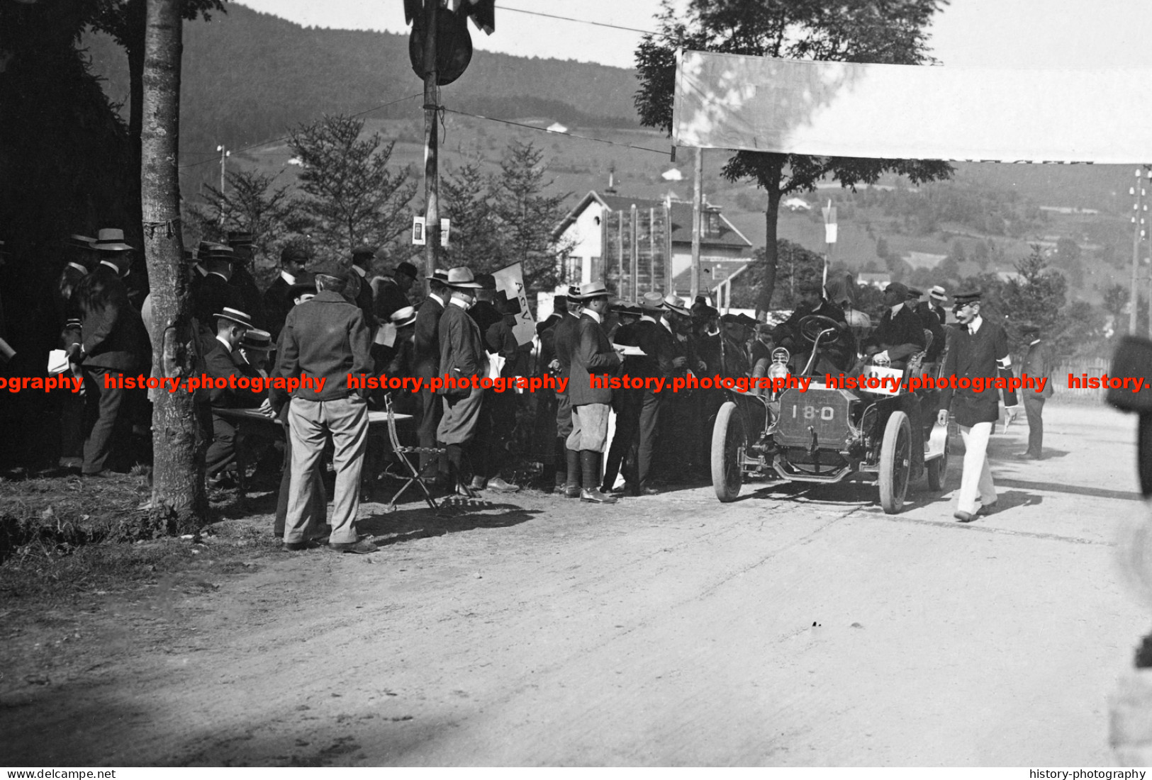 F015774 Motorcar Race In Alsace. France. 05.08.1906 - REPRODUCTION - Other & Unclassified