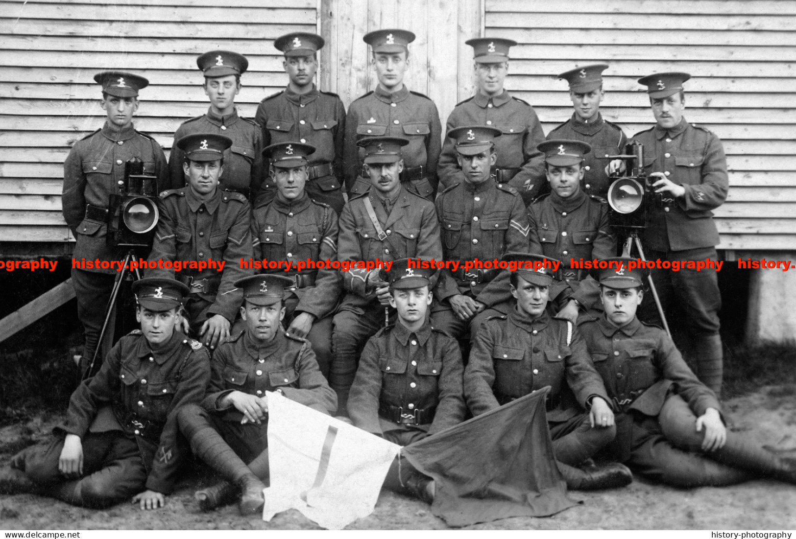 F015760 Kent Cyclist Battalion. Photo With Men In Uniform. WW1. 1915 - REPRODUCTION - Other & Unclassified