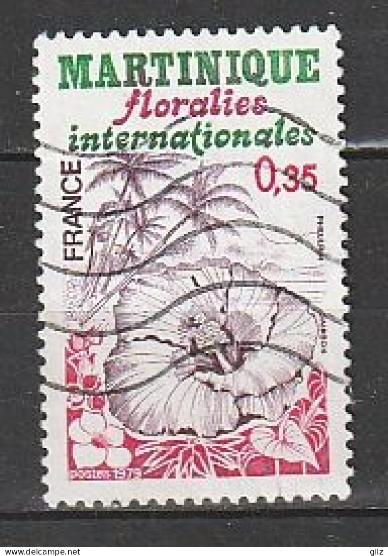 Martinique - Floralies Internationales - 35c. - Yt 2035 - Vert, Carmin Et Violet-brun - Oblitéré - Année 1979 - - Usati