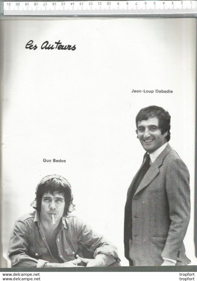 Old Newspaper / French Comic Star Program / Programme Guy BEDOS Sophie DAUMIER Théâtre Renaissance - Programs