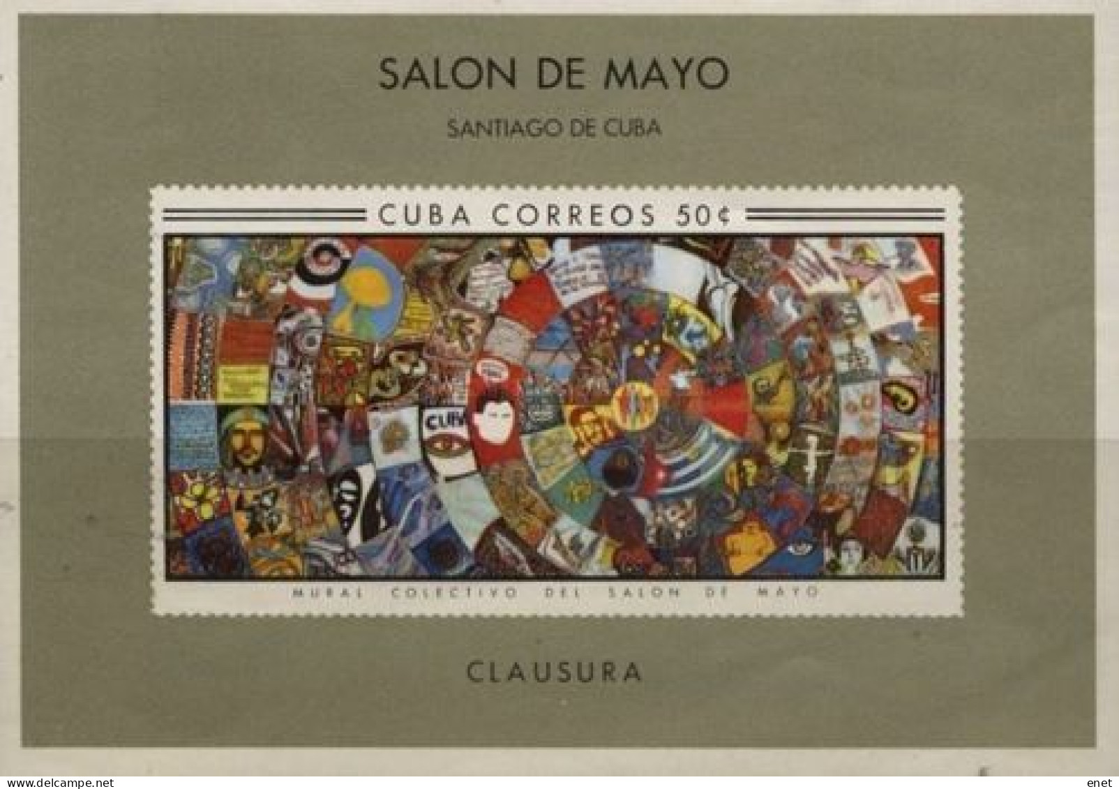 Kuba Cuba 1967 - Wandgemälde Im „Salon De Mayo“ - MiNr 1359** BL31 - Other & Unclassified