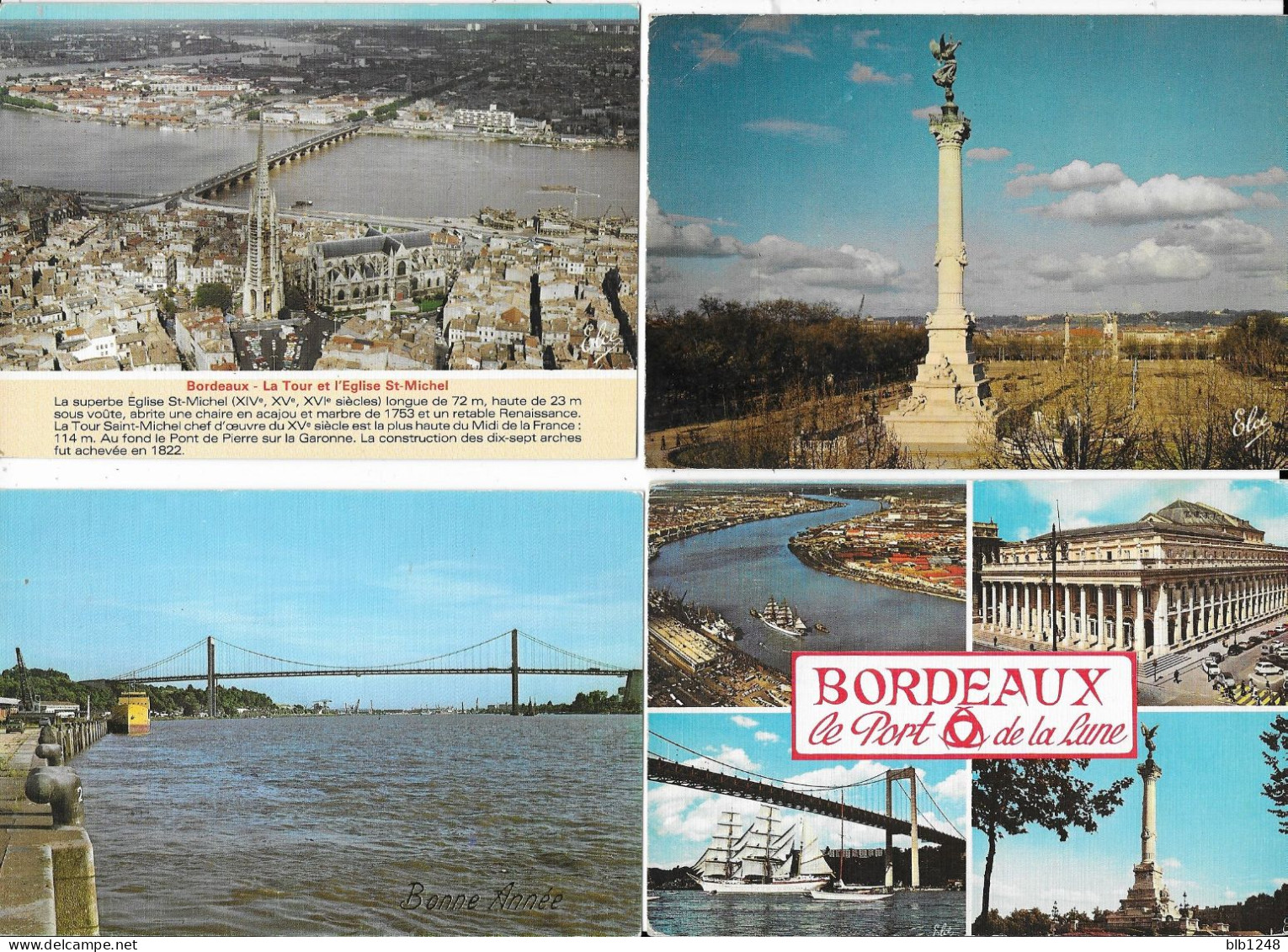 Lot En Vrac Bordeaux Lot De 25 CPM Toutes Scannées - 5 - 99 Postcards