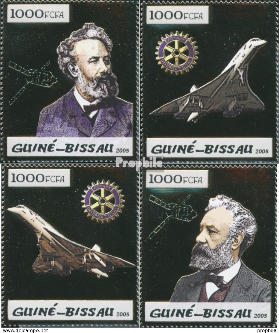 Guinea-Bissau 2940-2943 (kompl. Ausgabe) Postfrisch 2005 Concorde Und Jules Verne - Guinée-Bissau