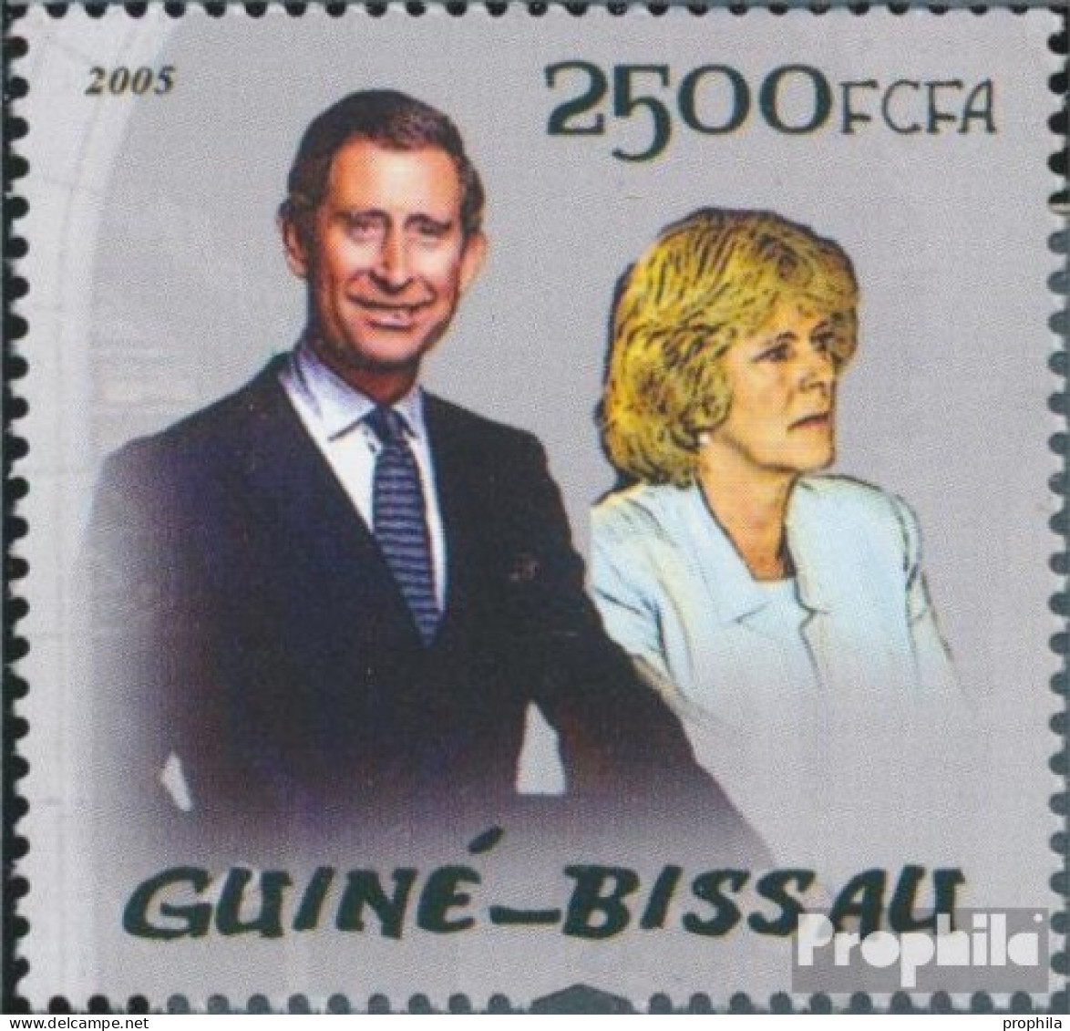 Guinea-Bissau 2901 (kompl. Ausgabe) Postfrisch 2005 Hochzeit Charles + Camilla - Guinée-Bissau