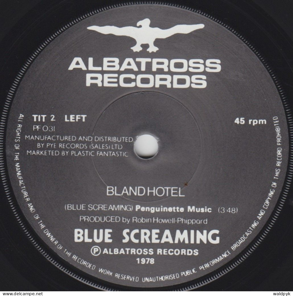 BLUE SCREAMING - Bland Hotel - Sonstige - Englische Musik