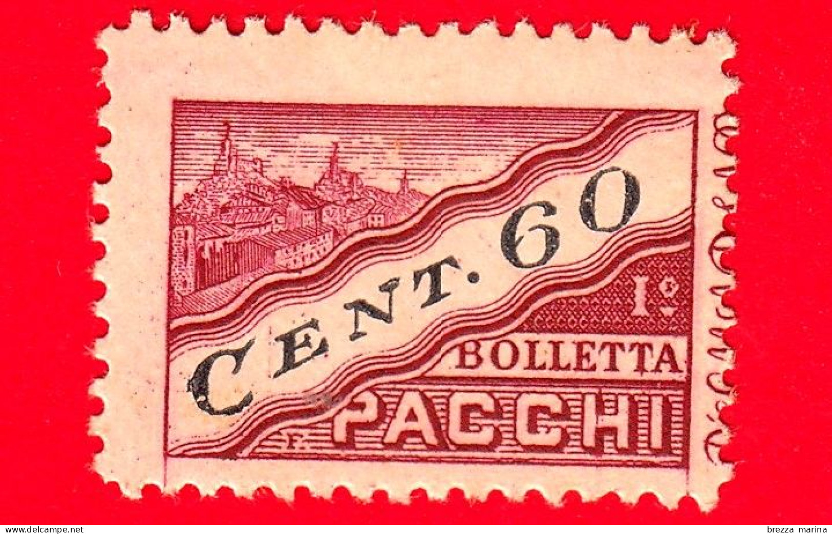 SAN MARINO - Nuovo - 1945 - Due Sezioni - Pacchi Postali - Colli Di San Marino - Bolletta - 60 - Paquetes Postales
