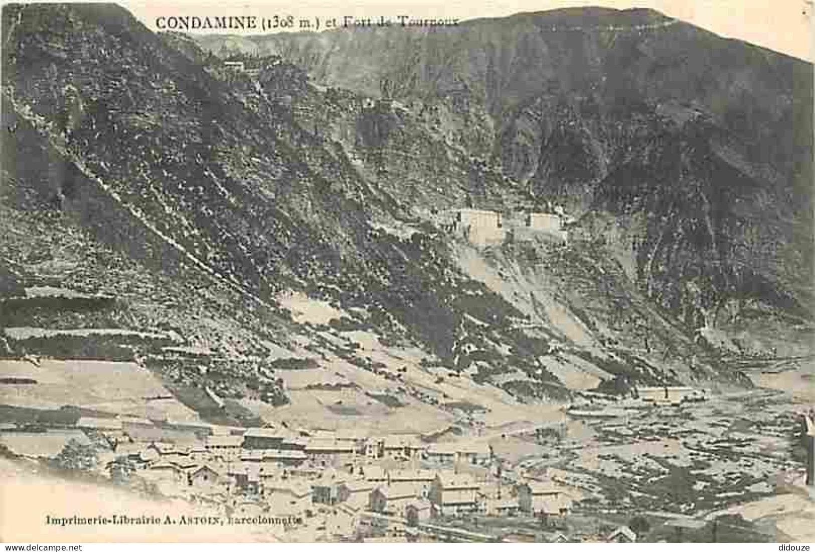 04 - Condamine - Vue Générale Et Fort De Tournoux - Correspondance - Oblitération Ronde De 1905 - CPA - Voir Scans Recto - Autres & Non Classés