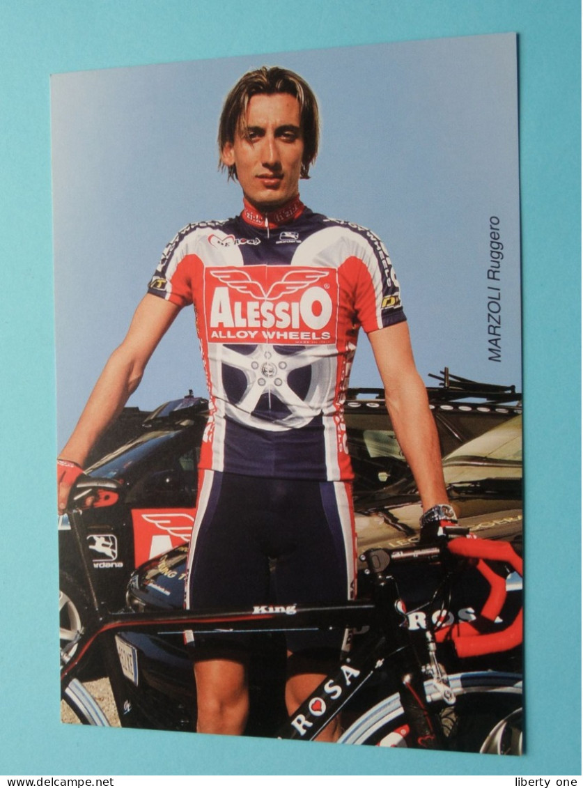 Ruggero MARZOLI > Team 2003 ALESSIO Alloy Wheels ( Zie / Voir SCANS ) Format CP ! - Cyclisme