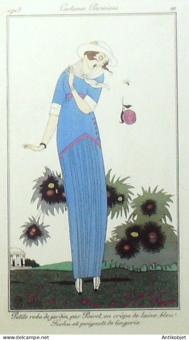 4 x Gravures de mode Costume Parisien 1912-1914 voir détails