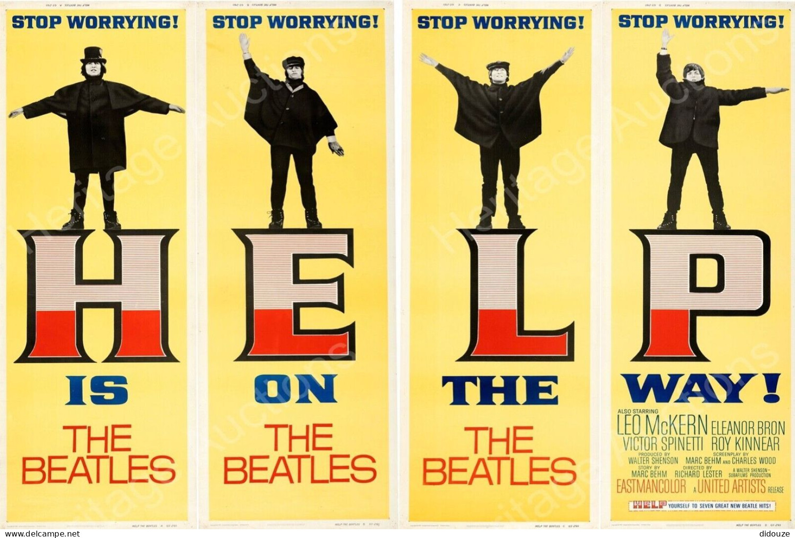 Musique - The Beatles - Help - Reproduction D'Affiche - CPM - Carte Neuve - Voir Scans Recto-Verso - Music And Musicians