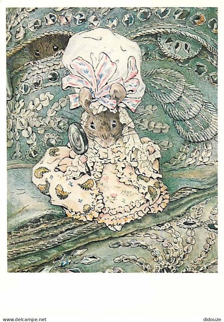 Art - Peinture - Helen Beatrix Potter - Illustration For The Tailor Of Gloucester - Lady Mouse In Mob Cap C. 1902 - Cart - Malerei & Gemälde