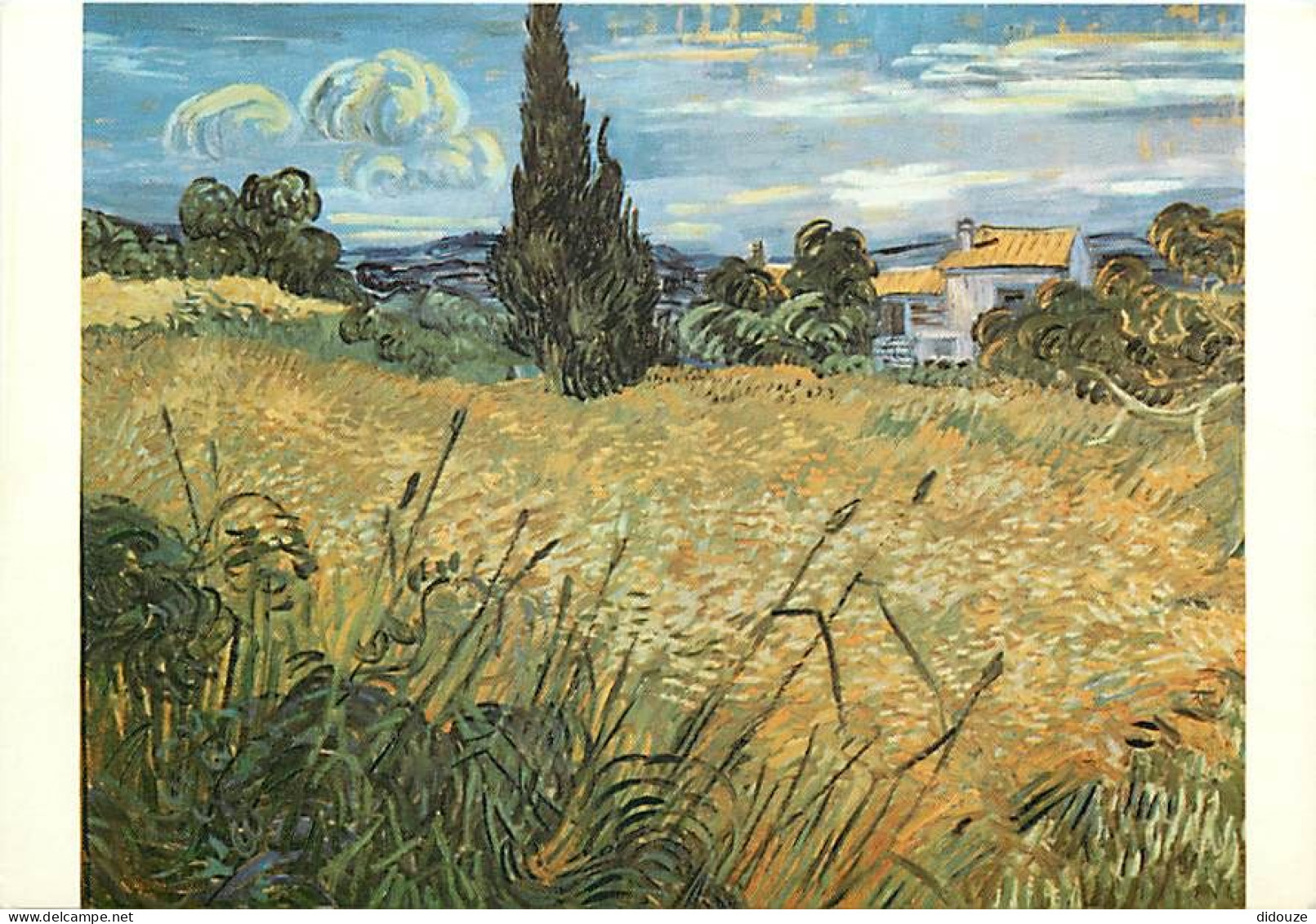 Art - Peinture - Vincent Van Gogh - Les Blés Verts. 1889 - The Green Corn - CPM - Carte Neuve - Voir Scans Recto-Verso - Malerei & Gemälde