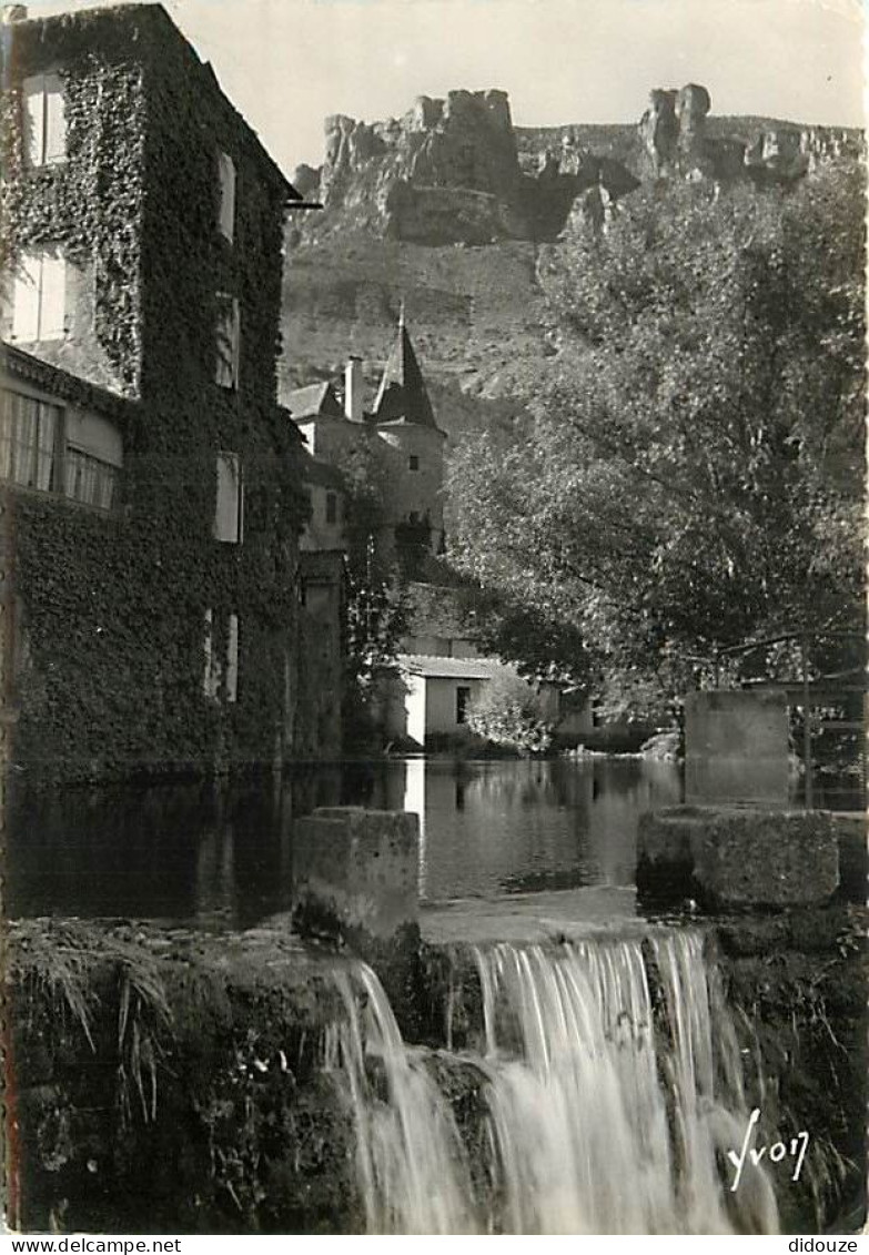 48 - Florac - Le Rocher De Rochefort Et La Chute Du Pêcher - Carte Dentelée - CPSM Grand Format - Voir Scans Recto-Verso - Florac