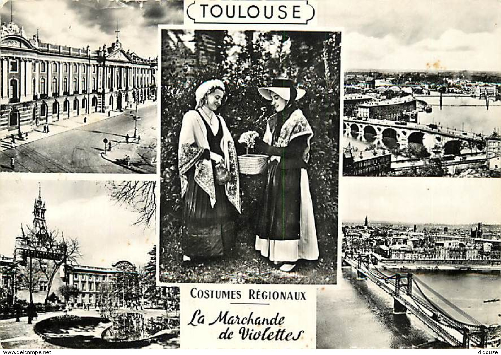 31 - Toulouse - Multivues - Mention Photographie Véritable - Folklore - Carte Dentelée - CPSM Grand Format - Voir Scans  - Toulouse