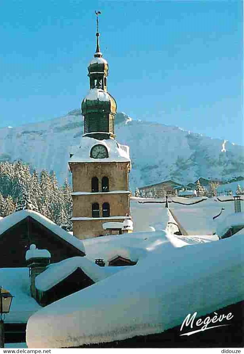 74 - Mégève - Echappée Sur L'Eglise - Hiver - Neige - CPM - Voir Scans Recto-Verso - Megève