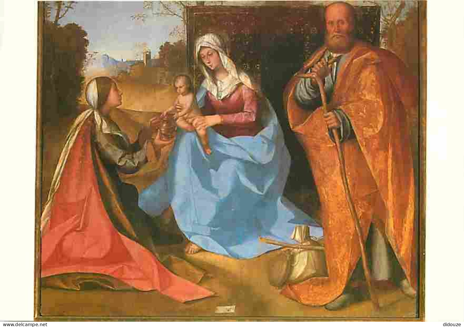 Art - Peinture Religieuse - Cremona - Chiesa Di S Agata - La S Famiglia E S Maria Maddalena Di Boccaccio Boccaccino - Ca - Paintings, Stained Glasses & Statues