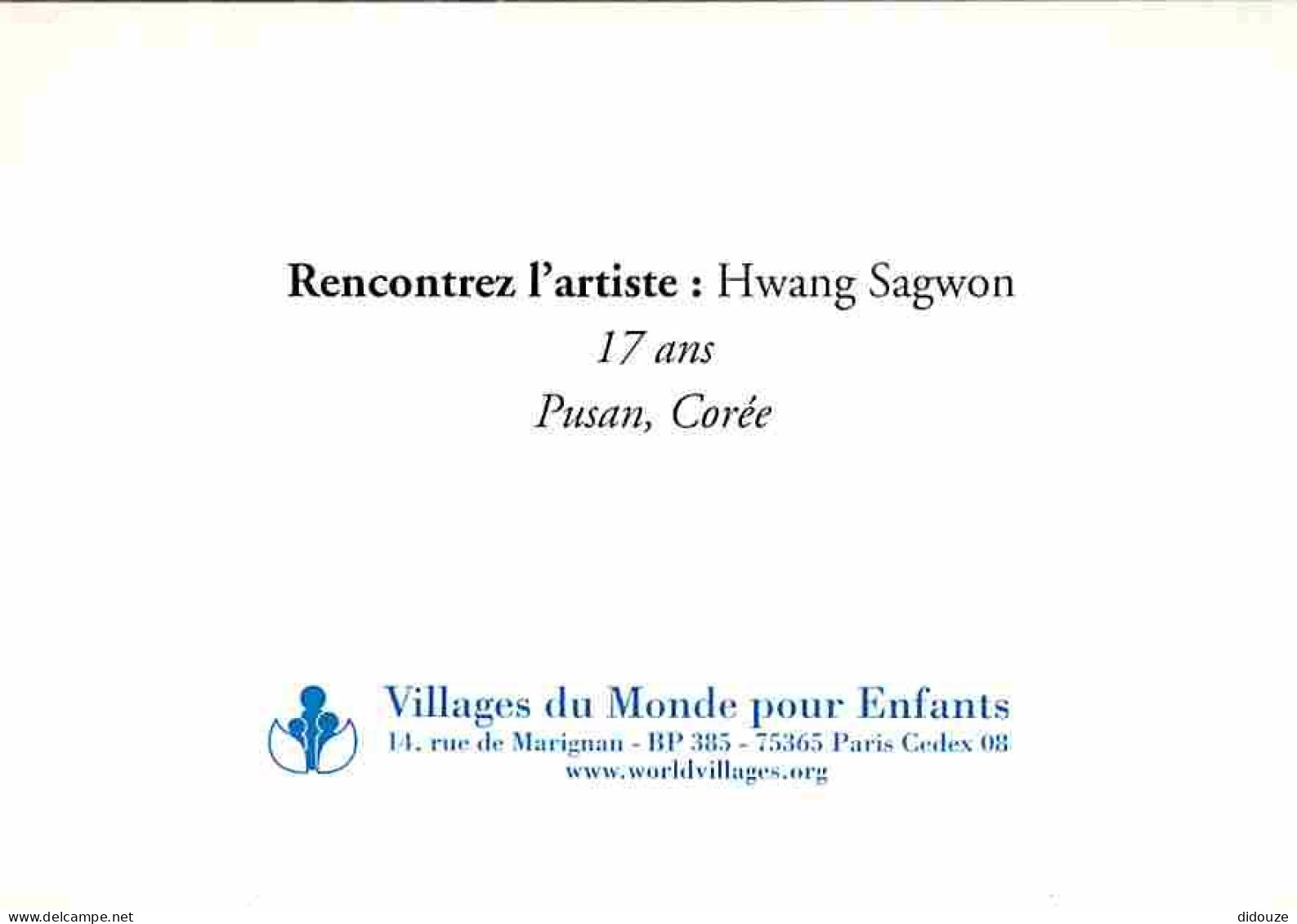 Art - Peinture - Hwang Sagwon - CPM - Voir Scans Recto-Verso - Paintings