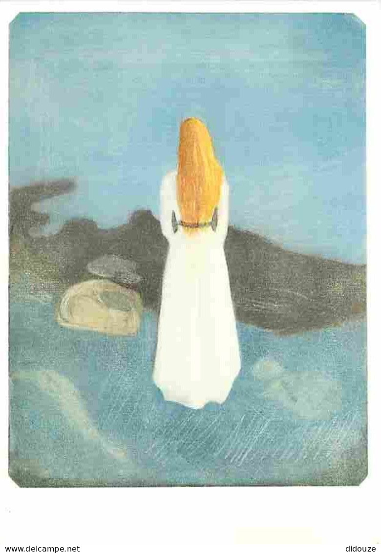 Art - Peinture - Edvard Munch - Jeune Femme Au Bord De L'eau - CPM - Voir Scans Recto-Verso - Pittura & Quadri