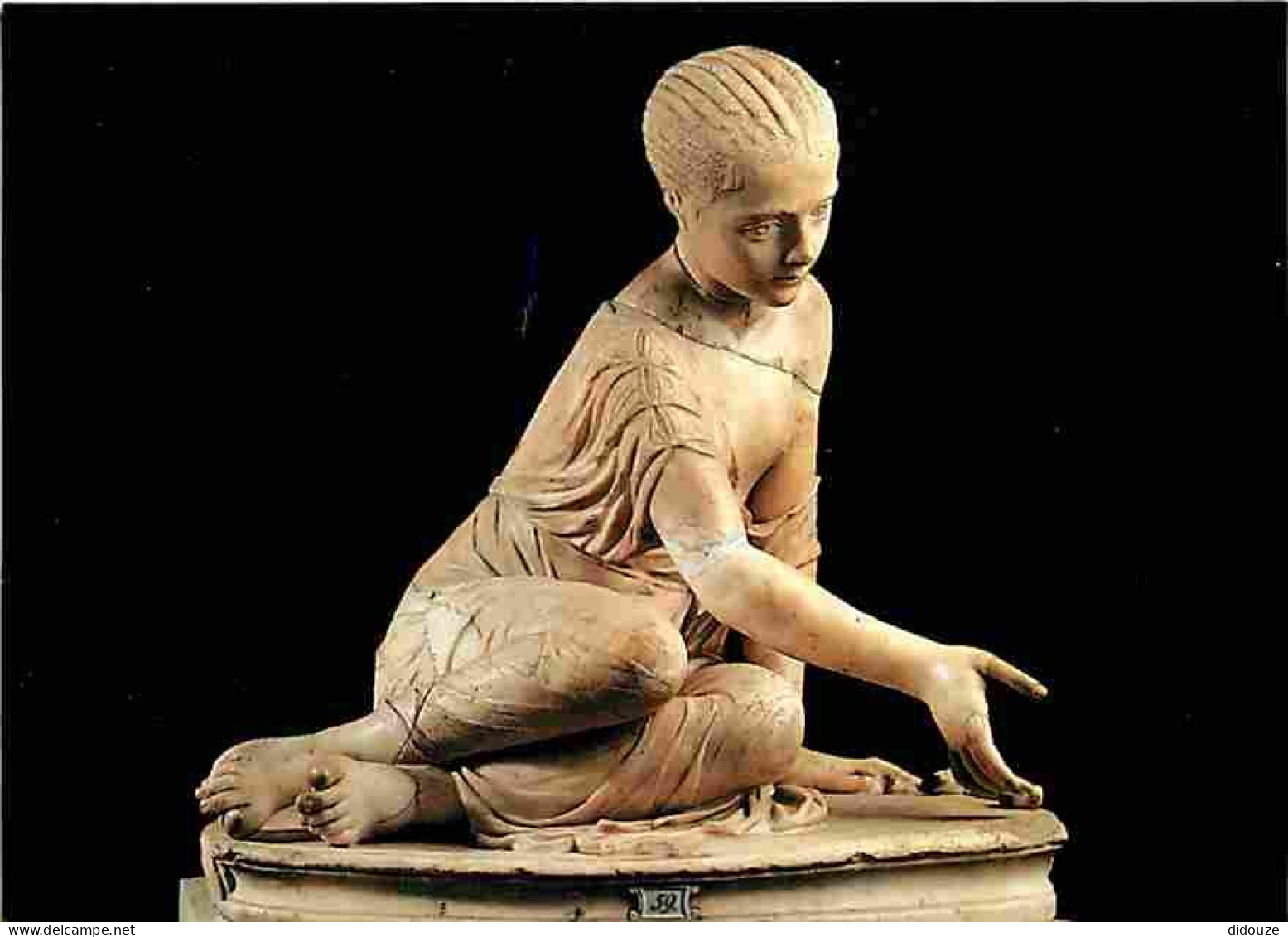 Art - Sculpture - Statue Eines Knochelspielenden Madchens - CPM - Voir Scans Recto-Verso - Sculpturen