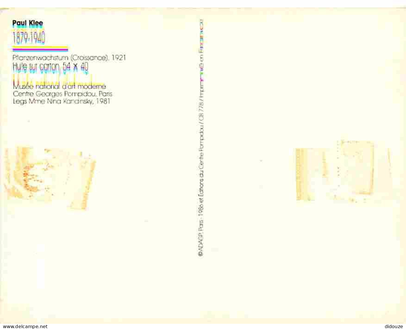 Art - Peinture - Paul Klee - Croissance - CPM - Voir Scans Recto-Verso - Pittura & Quadri