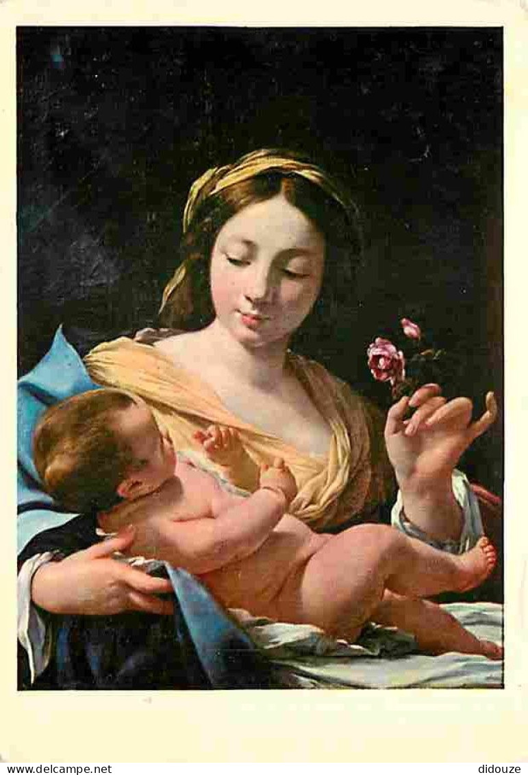 Art - Peinture - Simon Vouet - Vierge à L'Enfant - CPM - Voir Scans Recto-Verso - Malerei & Gemälde